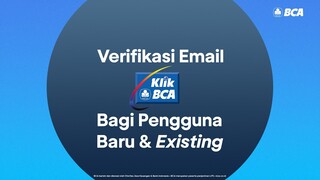 Cara Verifikasi Email di KlikBCA