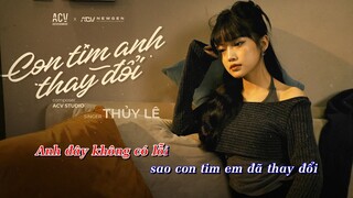 Karaoke - Con Tim Anh Thay Đổi - Thủy Lê BEAT TONE NAM