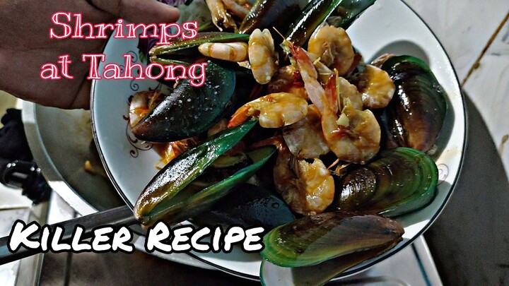Killer Recipe for Shrimps and Mussels(Tahong) Sobrang sarap🤤🦐