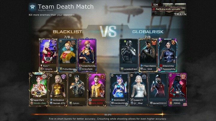 Crossfire - Regular Mode - Team Deathmatch - Train