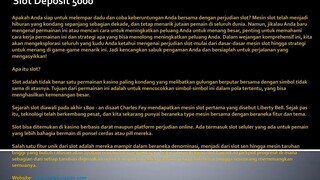 Slot Deposit 5000