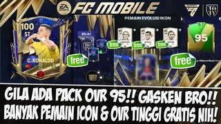 📌GILA PACK 95 GRATIS??!! BANYAK ICON DAN PEMAIN OVR TINGGI GRATIS EVENT TOTY 24 EA SPORT FC MOBILE