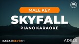 Skyfall - Adele (Male Key - Piano Karaoke)