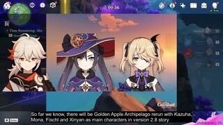 RELIABLE!!! Version 2.8 RERUN BANNER But Kazuha RERUN WHEN?? - Genshin Impact