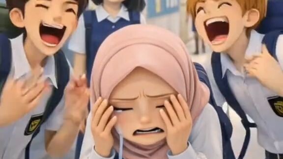 ana meraju gak mau sekolah karena di buly