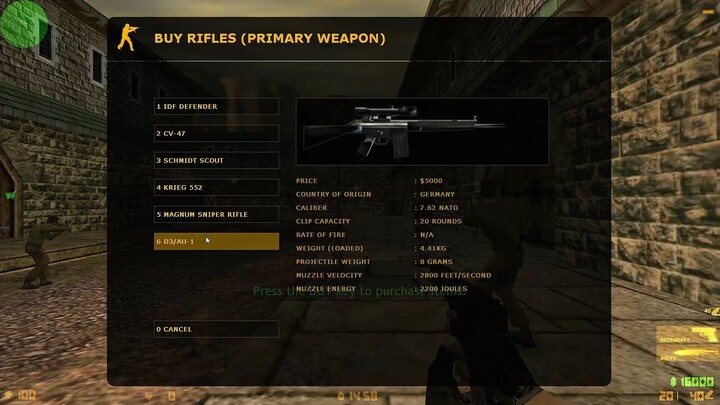 Counter-Strike 1.6 - de_storm - Terrorist Forces - Elite Crew - Rifles
