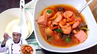 RESEP SUP TOMYAM SEAFOOD SANGAT SIMPEL & ENAK || PASTA TOMYAM NYA BIKIN SENDIRI.