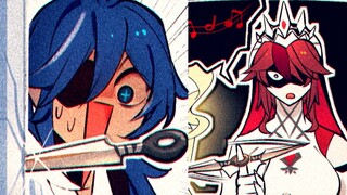 勇敢嘲笑罗莎莉亚的凯亚【原神有声漫画】【a_kaeyada】（中文字幕）