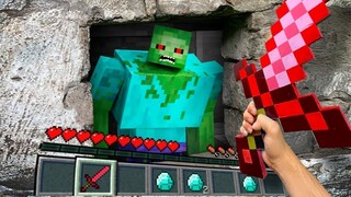 Minecraft in Real Life POV -  ZOMBIE APOCALYPSE Realistic Minecraft Texture Pack