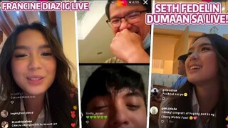 FRANCINE DIAZ IG LIVE + Seth Fedelin kasama ang Manager ni Francine!