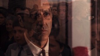 "สู่ชีวิตอันรุ่งโรจน์และโดดเดี่ยวของ Michael Corleone เจ้าพ่อ" - "เจ้าพ่อ"