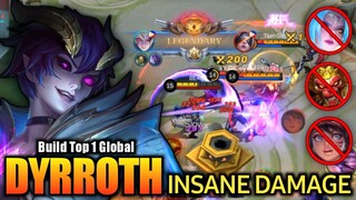 Insane Damage and LifeSteal!! Dyrroth Best Build and Emblem - Build Top 1 Global Dyrroth ~ MLBB