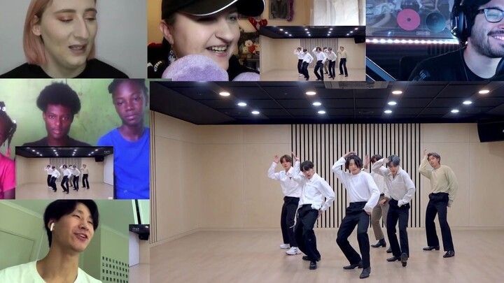 BTS 2020 MMA Dynamite Dance Break Practice reaction开黑