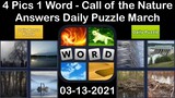 4 Pics 1 Word - Call of the Nature - 13 March 2021 - Answer Daily Puzzle + Daily Bonus Puzzle