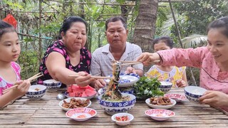 Đậm Đà Hương Vị Miền Tây Với Nồi Lẩu Lươn Đồng Nấu Canh Chua Bắp Chuối| TKQ & Family T808