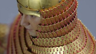 Ancient soldiers unboxed and made the arm armor in the mural into a soldier size. Wei Su model playe