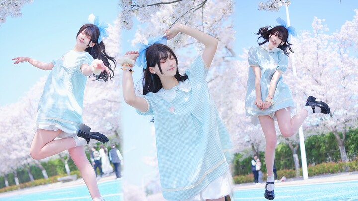 Cover dance "Magnetic-ILLIT"｜Rekam momen terindah bunga sakura [Raindrops]