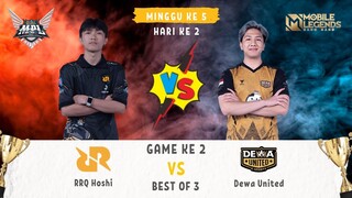 RRQ VS DEWA UNITED - Irrad menunjukkan taringnya, mesti tanpa dikawal Skylar - Game 2