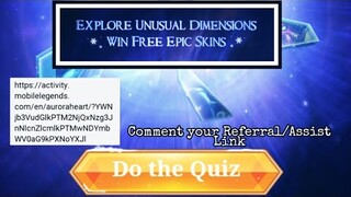 ALL QUESTIONS AND ANSWERS ( WIN EPIC SKIN)  - AURORA'S HEART EVENT MOBILE LEGENDS