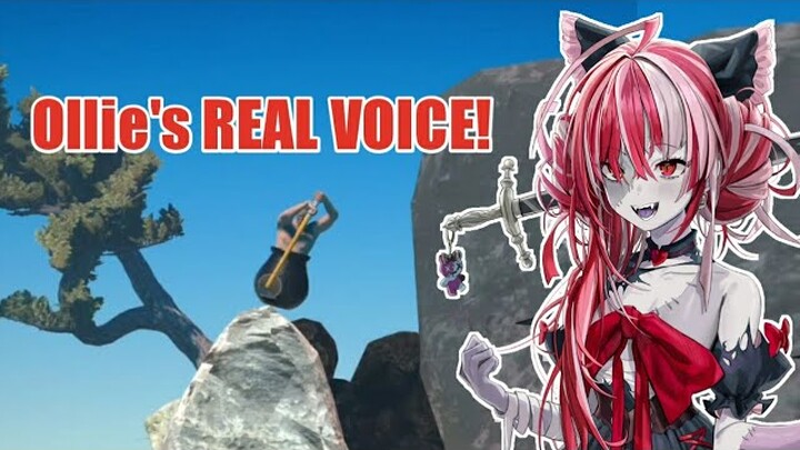 Kureiji Ollie's talking with her "Real Voice" on stream.