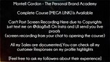 Montell Gordon Course The Personal Brand Academy download