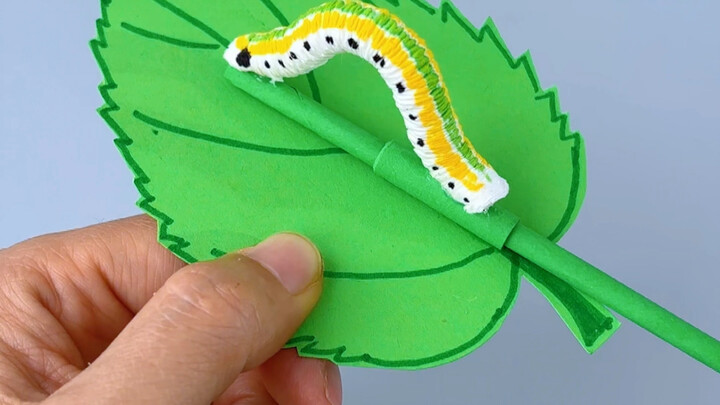 Make a moving caterpillar out of tissues and cardboard—simple and fun! Give it a try!