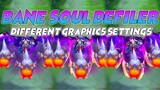 Bane Soul Defiler Epic Skin in Different Graphics Settings
