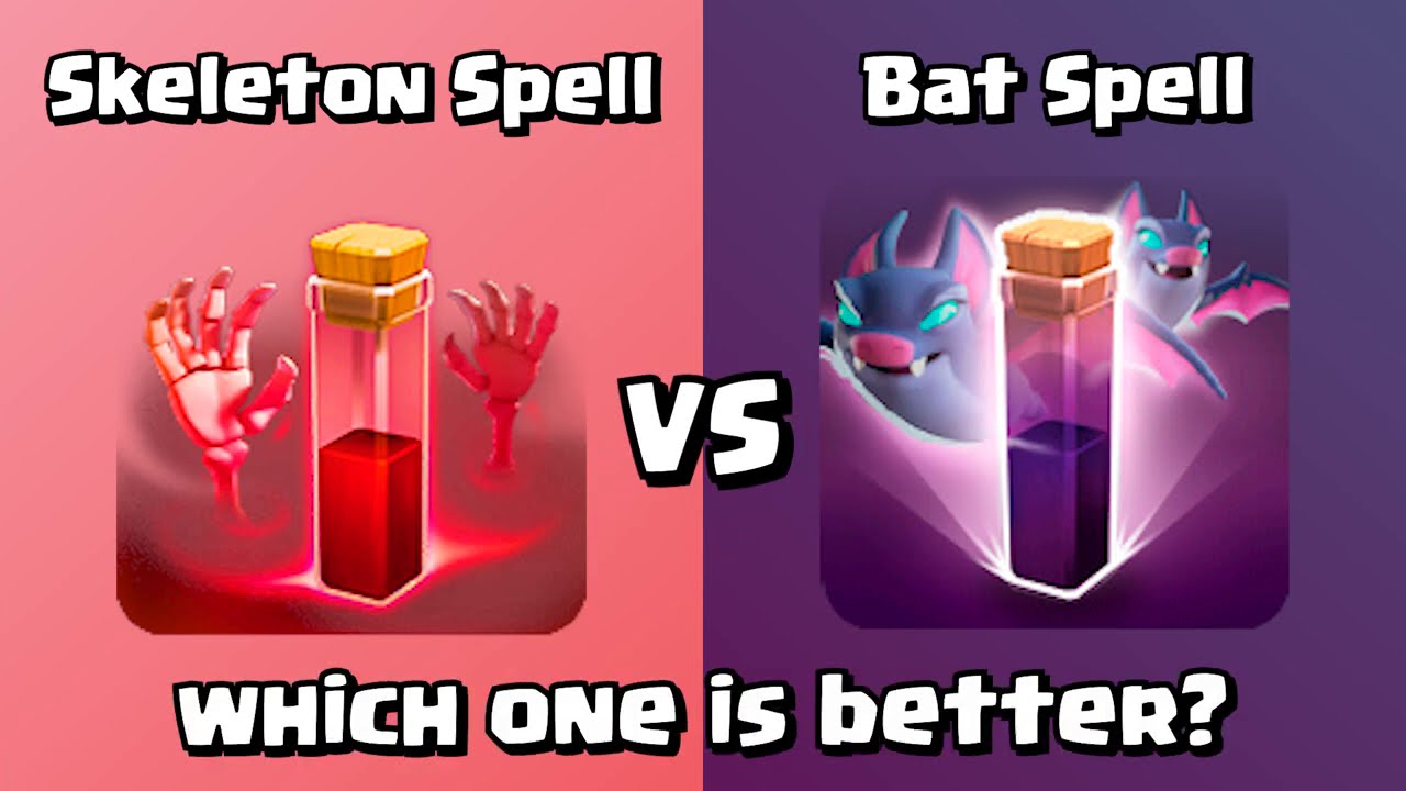 Bat Spell Vs Skeleton Spell Clash Of Clans Bstation
