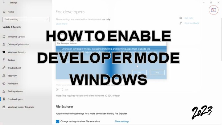How to enable developer mode windows 11 (in 40 seconds)