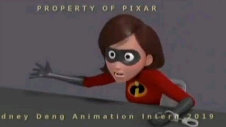 The Incredibles - Helen Parr-Elastigirl Test Animation with Sound