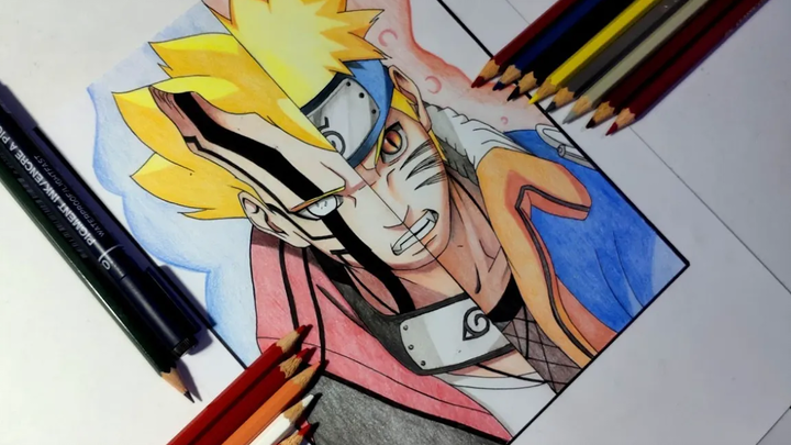 วาด NARUTO X BORUTO แฟนอาร์ต