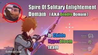 Childe Hyperbloom team clear Dendro Domain 🍃 + build (Genshin Impact)