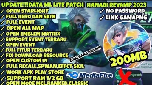 Data ML Lite Full Event 200Mb Terbaru Patch S27 | Ml Lite | Cara Mengatasi Lag & Patah Patah