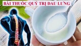 BÀI THUỐC QUÝ trị ĐAU LƯNG, SƯNG ĐAU KHỚP GỐI, CHỐNG LOÃNG XƯƠNG, THOÁI HÓA CỘT SỐNG -LOW BACK PAIN