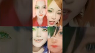 4 Anime Girl With Short Hair | Who do you like? | Cosplay | #sakura #nobara #akane #rikka