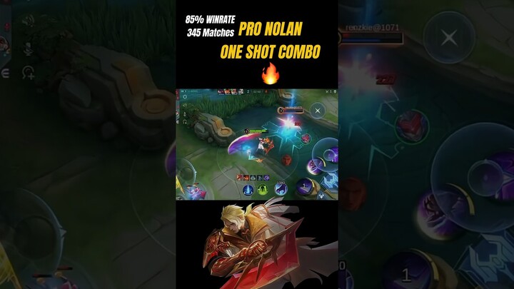 NOLAN FASTEST ONE SHOT COMBO #mobilelegends #mlbbshorts #rylles #mplid #mplph #mlbb #nolan #ml