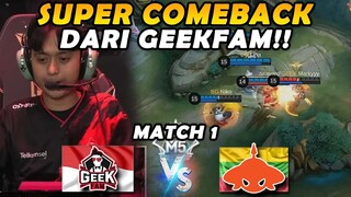 GEEKFAM TANPA NAEL!! PERTAMA KALI LIAT MARKY JUNGLER COY!! - GEEK VS BG MATCH 1