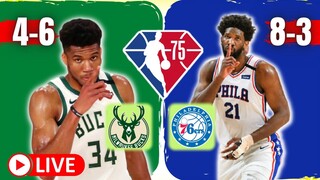 🔴LIVE - MILWAUKEE BUCKS VS PHILADELPHIA 76ERS | NBA REGULAR SEASON 2021-2022 | NOVEMBER 09, 2021