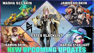 ESTES BLACKLIST SKIN - MASHA SEASON 23 SKIN - JAWHEAD NEW SKIN | Mobile Legends #WhatsNEXT Ep.162