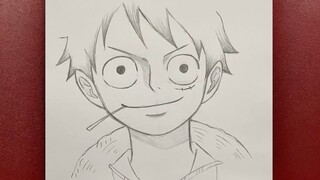 Anime drawing | how to draw Monkey D. Luffy step-by-step