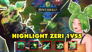 Cận cảnh sức mạnh 1vs5 của tướng mới ZERI trong LMHT - Xạ Thủ "Sạc Điện" | Highlight Zeri LOL