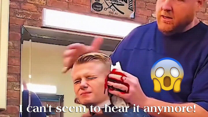 Father Pretends to Cut His Son's Ear
