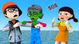 Scary Zombie Tani Love Nick - Scary Evil Teacher 3D Doll Squid Game Bad Friendship