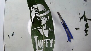 ONE PEACE | Monkey D. Luffy | Leaf cut