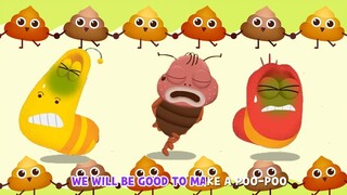 💩 Poo Poo Song 💩 | Potty Training | Good Habit Song for Kids | Nursery Rhymes | Larva Kid Songs