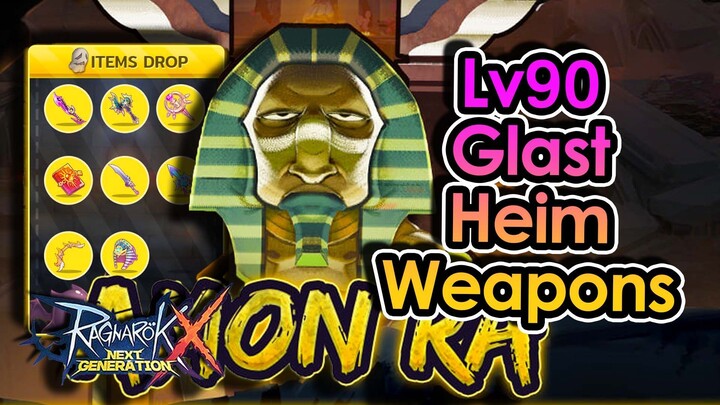 [ROX Global] NEW Lv90 Glast Heim Weapons. GOLD, PURPLE & WHITE Effects You NEED To See! | King Spade