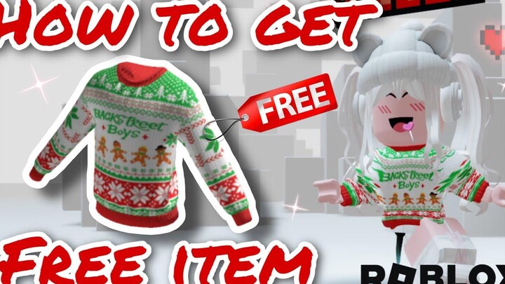 FREE ITEM สอนรับของฟรี เสื้อกันหนาวคริสต์มาส 🎄🎅 How to get Backstreet Boys Christmas Sweater