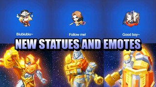 BRAND NEW EMOTES AND STATUES 😆