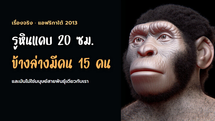 เขาหาคนที่ตัวเล็กพอจะมุดรูกว้าง 20 เซนติเมตร เพราะข้างล่างมีกระดูกคน 15 คนรออยู่