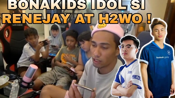 BONAKIDS PINAKAUSAP NI DOGIE  KAY H2WO AT RENEJAY!